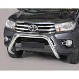 Misutonida Eu Approved Front A Bar 76mm Stainless Finish For Toyota Hilux 2016-2020