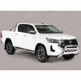 Misutonida Eu Approved Front A Bar 76mm Stainless Finish For Toyota Hilux 2021-2026