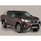 Misutonida Eu Approved Front Bar 76mm Stainless Finish For Nissan Navara Np300 2016 On