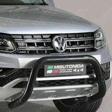 Misutonida Eu Approved Front Bar Black 76mm For Vw Amarok 2010 On