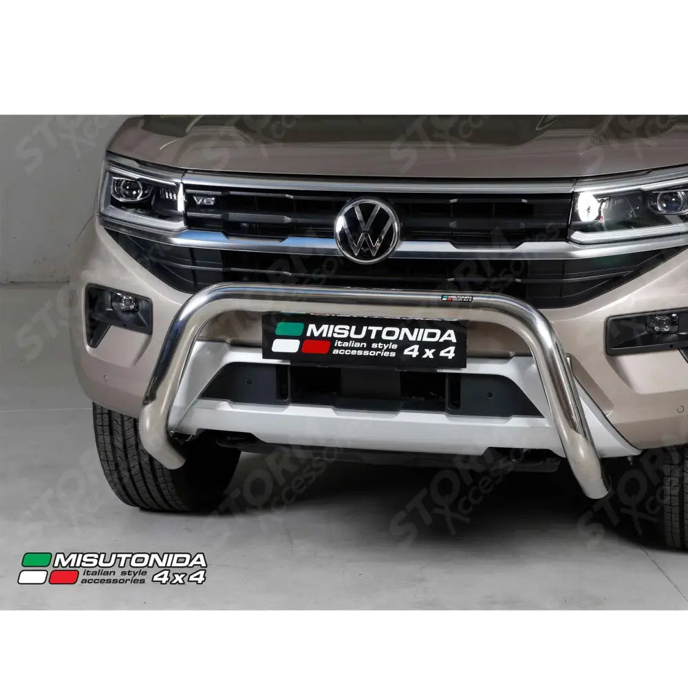 Misutonida Eu Approved Stainless Steel Front Bar 76mm For Vw Amarok 2023 On