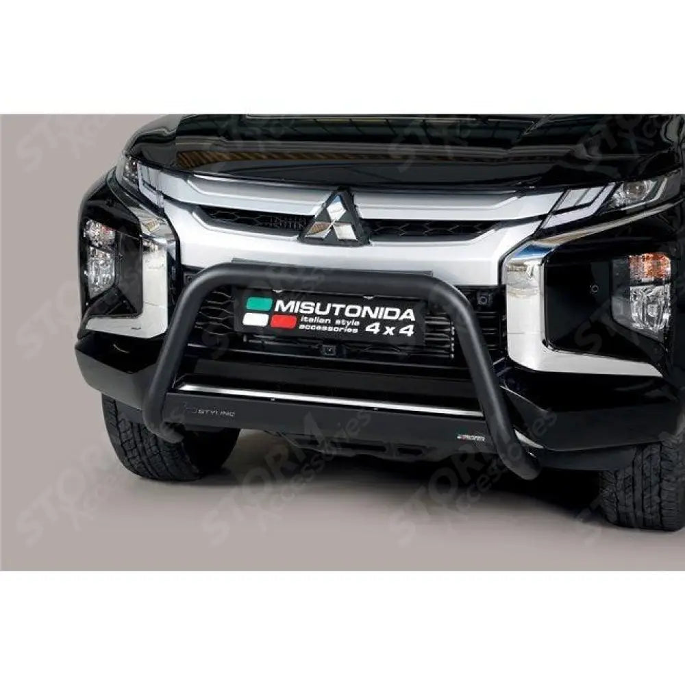 Misutonida Front A-bar 63mm Black For Mitsubishi L200 Series 6 2019 On