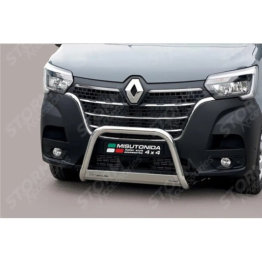 Misutonida Front A-bar Bull Bar 63mm Stainless Steel For Renault Master 2019 On