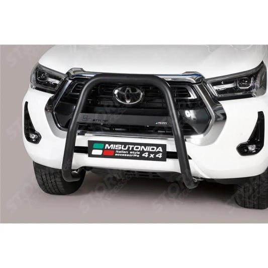 Misutonida Front High Bar 63mm In Black For Toyota Hilux 2021-2026