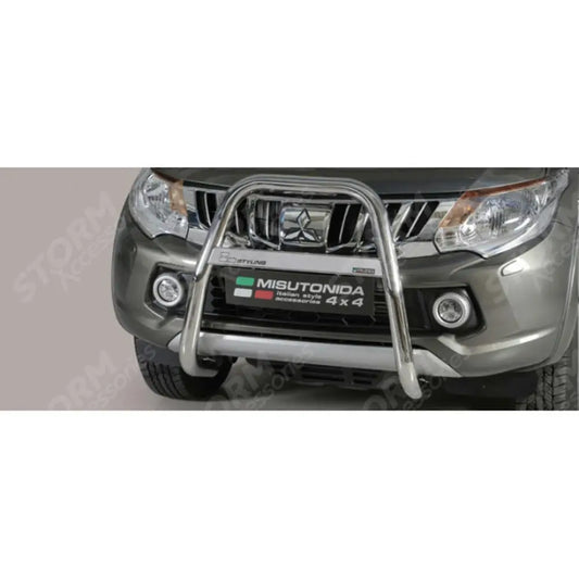 Misutonida High Front A-bar 63mm Stainless Finish For Mitsubishi L200 Series 5 2015 On