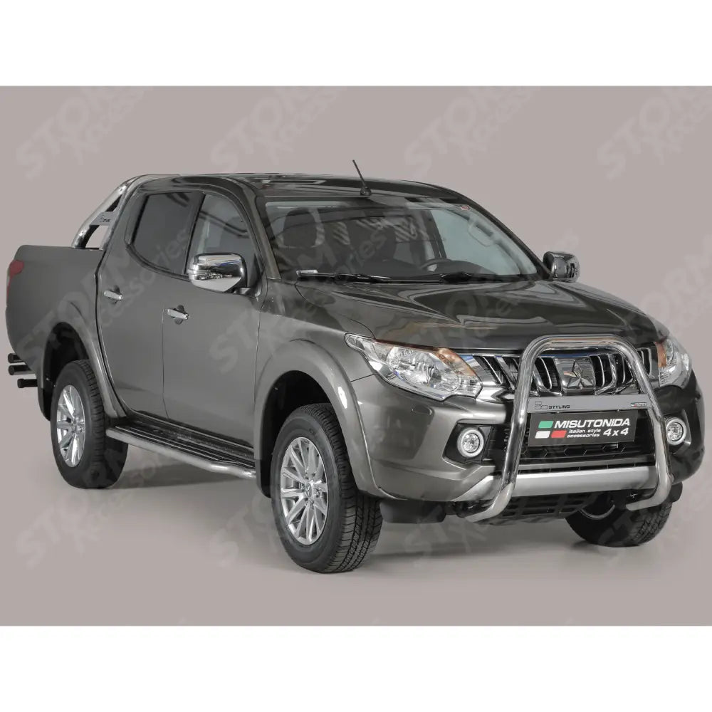 Misutonida High Front A-bar 63mm Stainless Finish For Mitsubishi L200 Series 5 2015 On