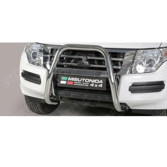 Misutonida High Front A-bar 63mm Stainless Finish For Mitsubishi Shogun - Pajero 2015 On