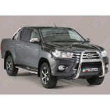 Misutonida High Front A-bar 63mm Stainless Finish For Toyota Hilux Mk8 2016-2020