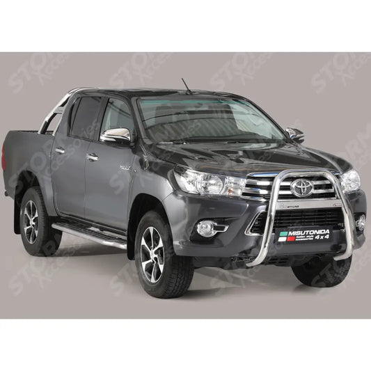 Misutonida High Front A-bar 63mm Stainless Finish For Toyota Hilux Mk8 2016-2020