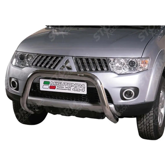 Mitsubishi L200 2010-2014 Misutonida Ec Approved Front Bar - 76mm - Stainless Finish