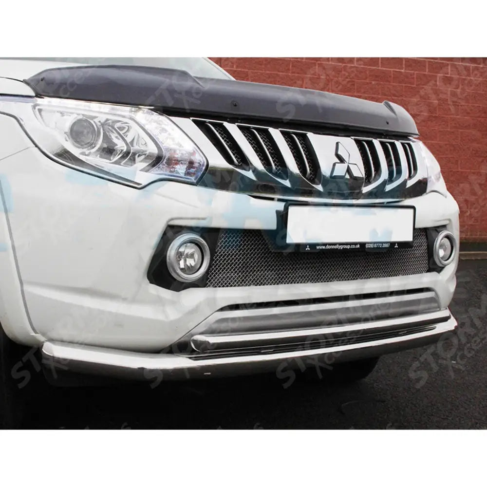 Mitsubishi L200 Series 5 2015 On / Fiat Fullback - Stainless Steel - Double Deck City Spoiler Bar