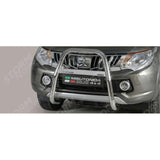 Mitsubishi L200 Series 5 2015 On - Misutonida High Front A-bar - 63mm - Stainless Finish
