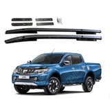Mitsubishi L200 Series 5 - 6 - 2016 On - Stx Roof Rails - Black - Pair