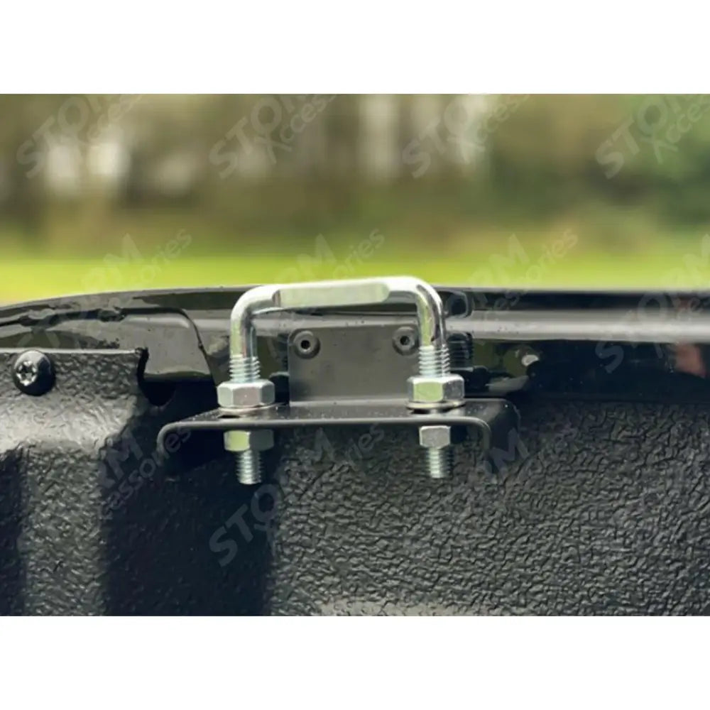 Mitsubishi L200 Series 5 - 6 - Fiat Fullback D-cab 2016 On - Egr Aluminium Tonneau Cover - Black Finish