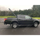 Mitsubishi L200 Series 5 - 6 - Fiat Fullback D-cab 2016 On - Egr Aluminium Tonneau Cover - Black Finish