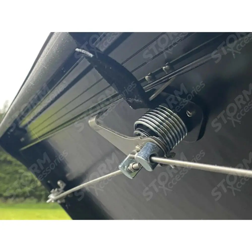 Mitsubishi L200 Series 5 - 6 - Fiat Fullback D-cab 2016 On - Egr Aluminium Tonneau Cover - Black Finish