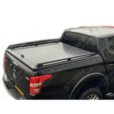 Mitsubishi L200 Series 5 - 6 - Fiat Fullback D-cab 2016 On - Egr Aluminium Tonneau Cover - Black Finish