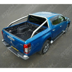 Mitsubishi L200 Series 5 - 6 - Long Bed - Fiat Fullback - Stainless Steel Long Reach Sport Roll Bar