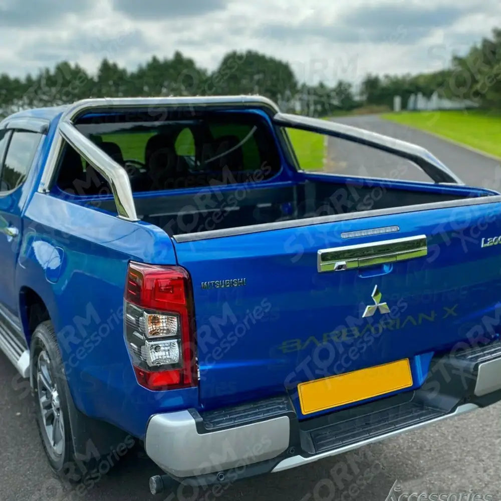 Mitsubishi L200 Series 5 - 6 - Long Bed - Fiat Fullback - Stainless Steel Long Reach Sport Roll Bar