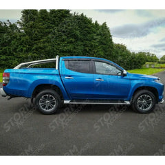 Mitsubishi L200 Series 5 - 6 - Long Bed - Fiat Fullback - Stainless Steel Long Reach Sport Roll Bar
