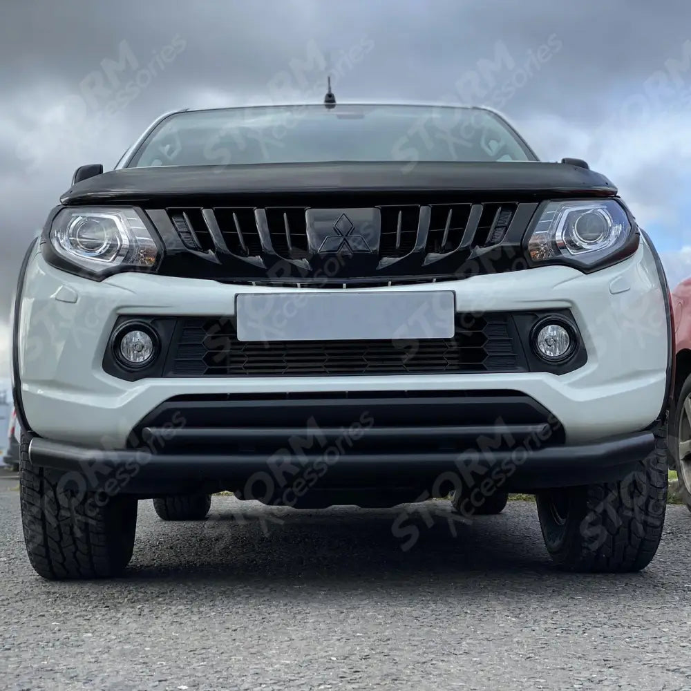 Mitsubishi L200 Series 5 - Fiat Fullback 2015 On - Powder Coat Double Deck - City Spoiler Bar - Black