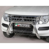 Mitsubishi Shogun 2015 On Misutonida Ec Approved Front Bar - 76mm - Stainless Finish