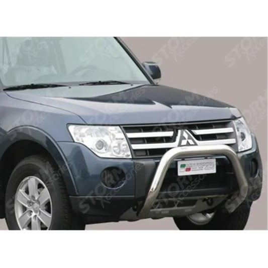 Mitsubishi Shogun/pajero 2007-2014 Misutonida Eu Approved Front Bar - 76mm - Stainless Finish