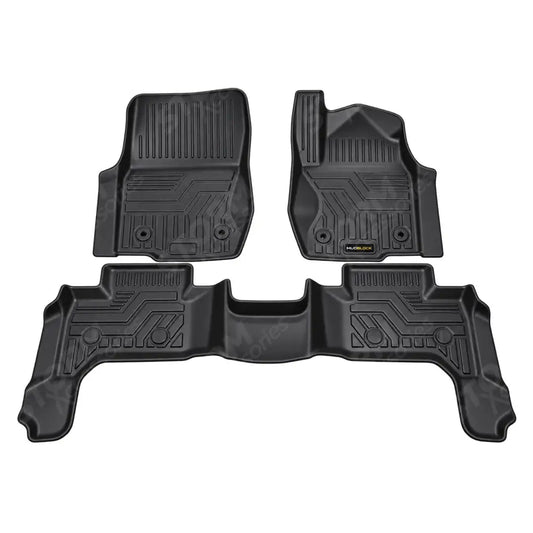 Mudblock 3d Tailored Rubber Mat 3pc Set For Toyota Land Cruiser Lc250 - Floor Mats