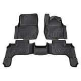 Mudblock 3d Tailored Rubber Mat 3pc Set For Toyota Land Cruiser Lc250 - Floor Mats
