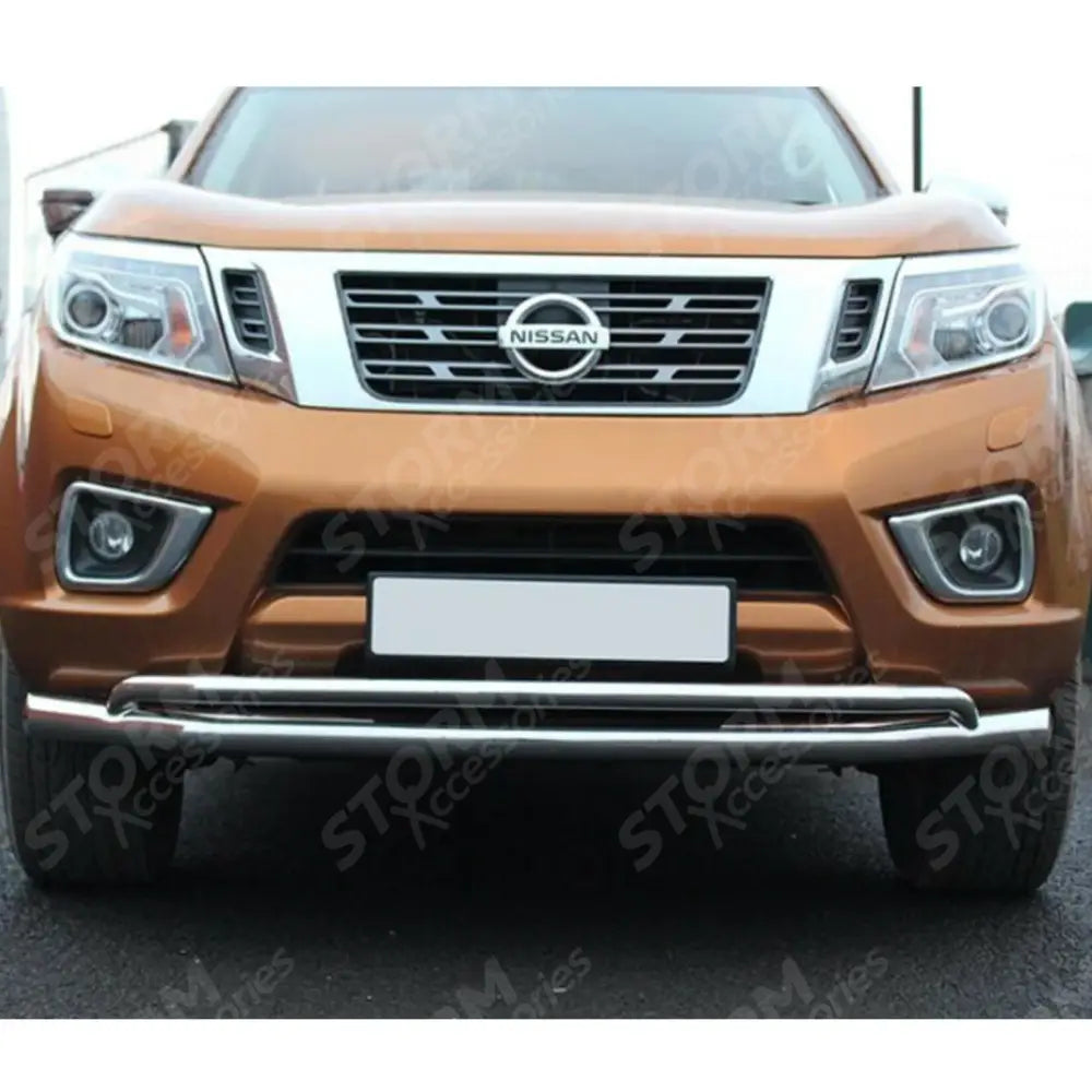 Nissan Navara Np300 2015 On - Stx Stainless Steel Double Tier City Bar - Spoiler Bar