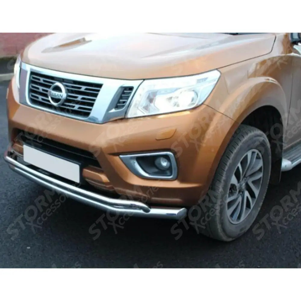 Nissan Navara Np300 2015 On - Stx Stainless Steel Double Tier City Bar - Spoiler Bar