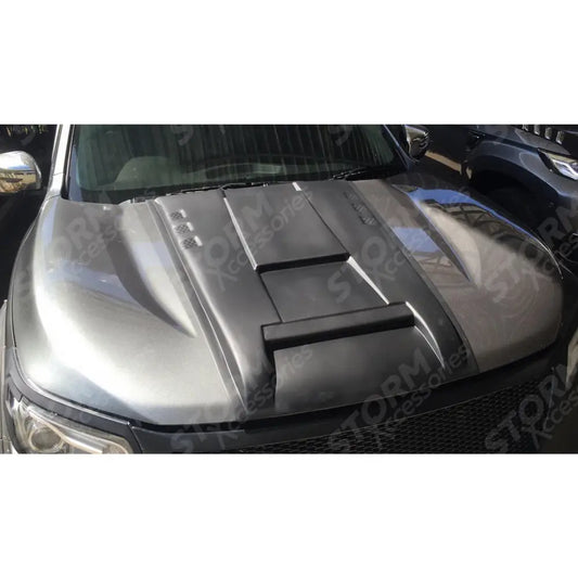 Nissan Navara Np300 2016 On Bonnet Scoop - Matte Black