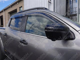 Nissan Navara Np300 - 2016 On Double Cab Egr Genuine Quad Wind Deflectors - External Fit