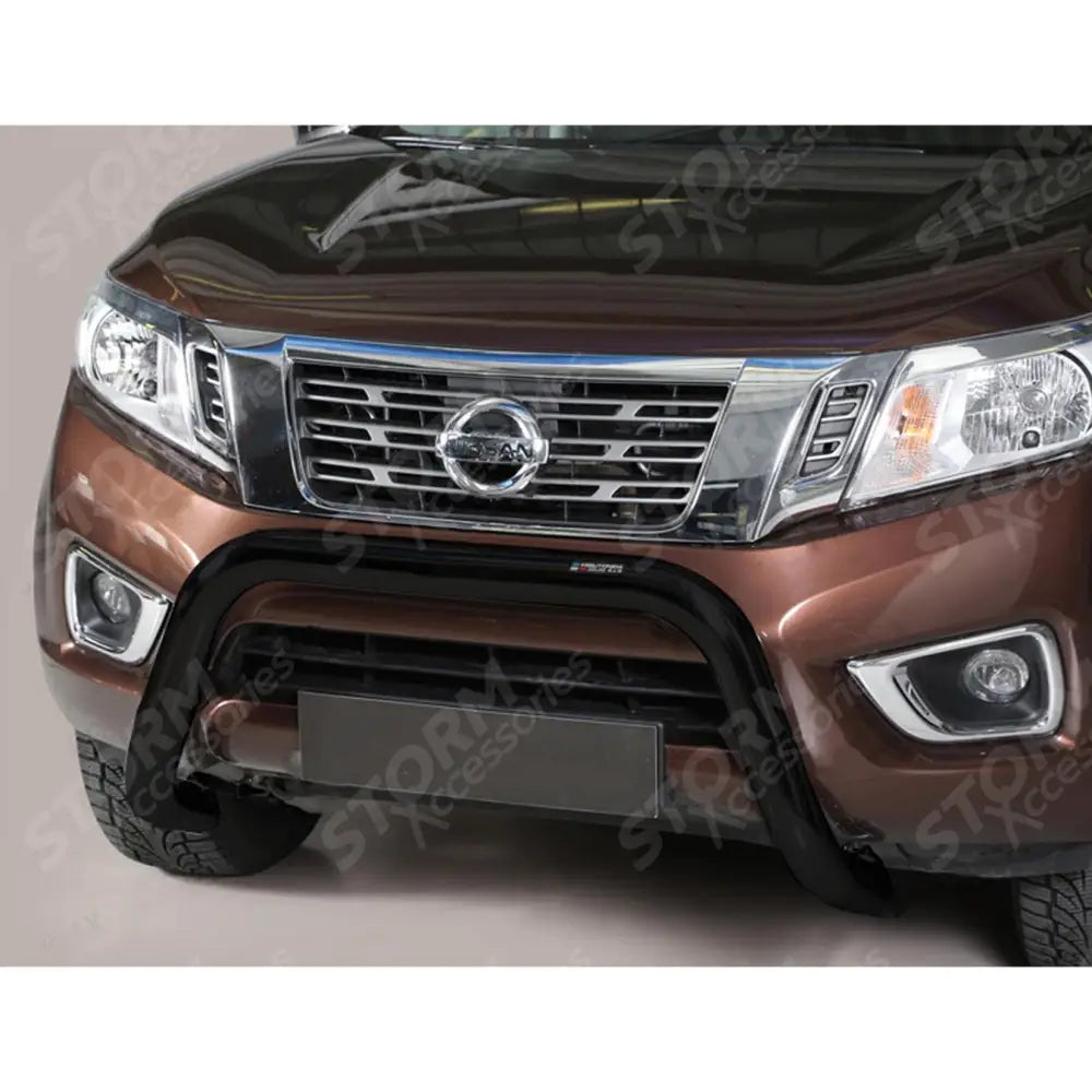Nissan Navara Np300 2016 On Misutonida Ec Approved Front Bar - 76mm - Black Finish