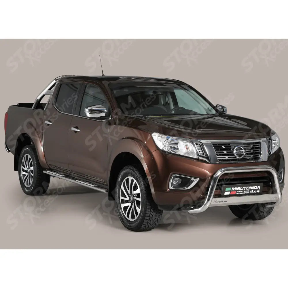 Nissan Navara Np300 2016 On Misutonida Eu Approved Front A-bar - 63mm - Stainless Finish