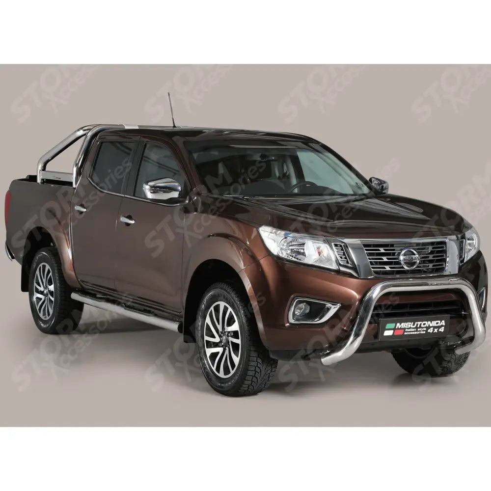 Nissan Navara Np300 2016 On - Misutonida Eu Approved Front Bar - 76mm - Stainless Finish