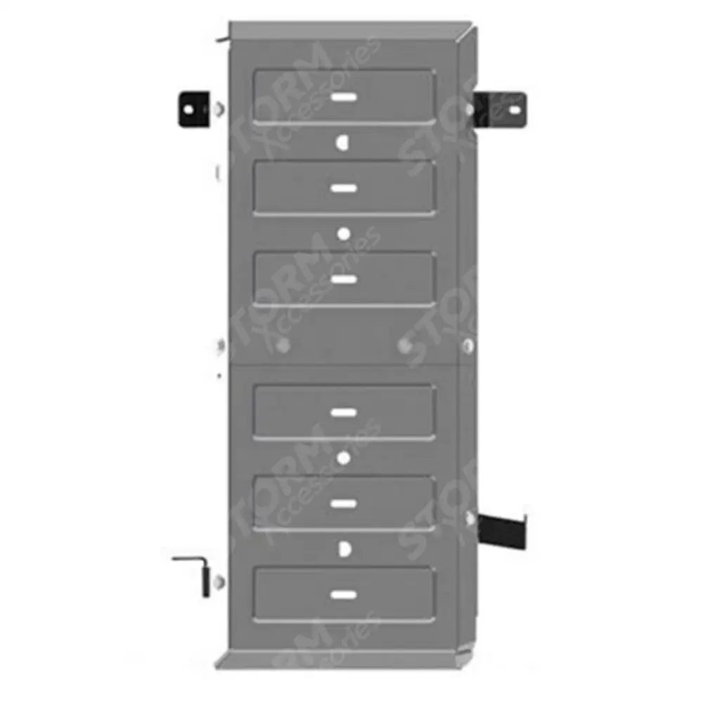 Nissan Navara Np300 2016 On - Off-road Skid Plate - 4mm Aluminium - Fuel Tank - (Not Add Blue) - 3170