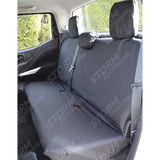 Nissan Navara Np300 2016 On - Rear Seat Covers - Black
