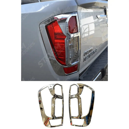 Nissan Navara Np300 2016 On - Stx Chrome Tail Light Guards - Pair
