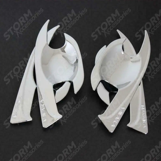 Nissan Navara Np300 - 2016 On Stx Door Inserts - Chrome - 4pc Set