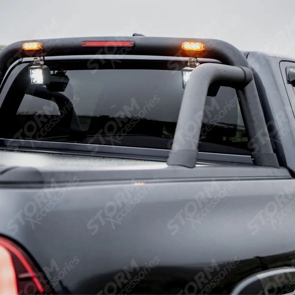 Nissan Navara Np300 / Ford Ranger / Toyota Hilux Double Cab - Ridgeback Roll Bar For Rtc In Black