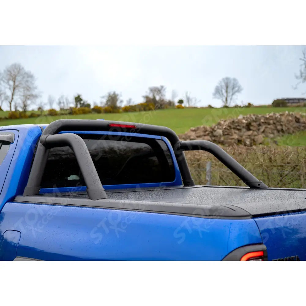 Nissan Navara Np300 / Ford Ranger / Toyota Hilux Double Cab - Ridgeback Roll Bar For Rtc In Black