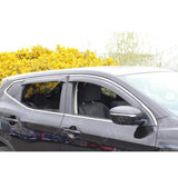 Nissan Qashqai 2014 On - Egr Quad Wind Deflectors - External