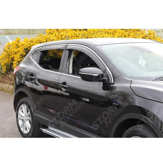 Nissan Qashqai 2014 On - Egr Quad Wind Deflectors - External