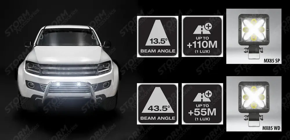 Osram Ledriving Cube Mx85-sp - Working Led Spot Light - 110m Vision - 85mm