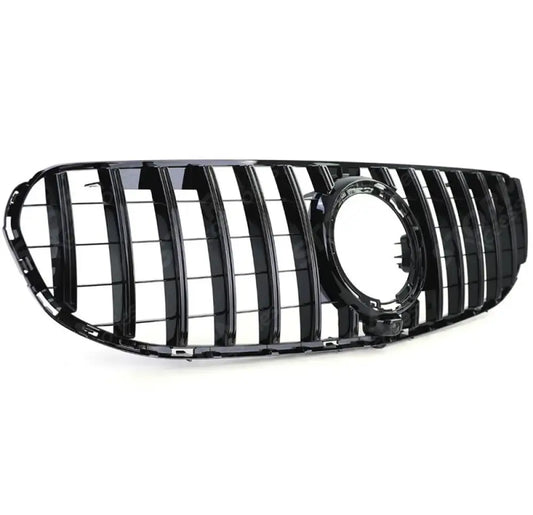 Panamericana Gt Style Upgrade Front Grill Gloss Black For Mercedes Glc X253 2019-2022