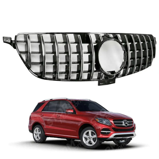 Panamericana Gt Style Upgrade Front Grille For Mercedes Gle W166 2015 -2018