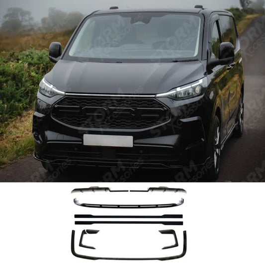 PHEV Full Low Line Aero Kit In Gloss Black For Ford Transit Custom MK2 2024 on