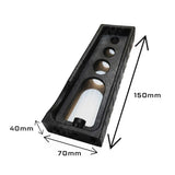 Plastic Load Stops T-track (2 Pairs) For Cross Bars Universal Fit In Black