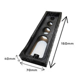 Plastic Load Stops T-track (2 Pairs) For Cross Bars Universal Fit In Black